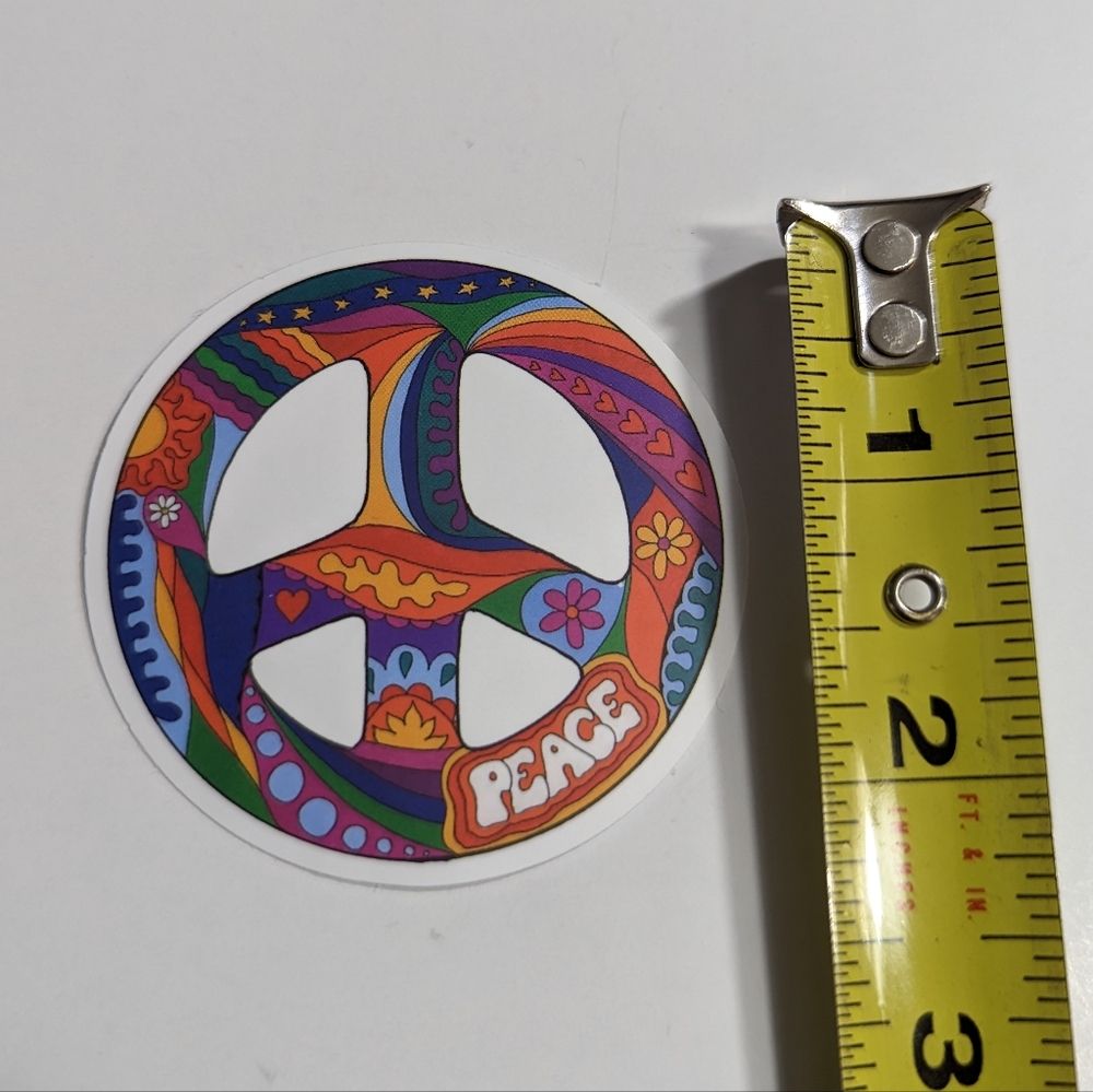 Peace Sign Sticker - Picture 2 of 2